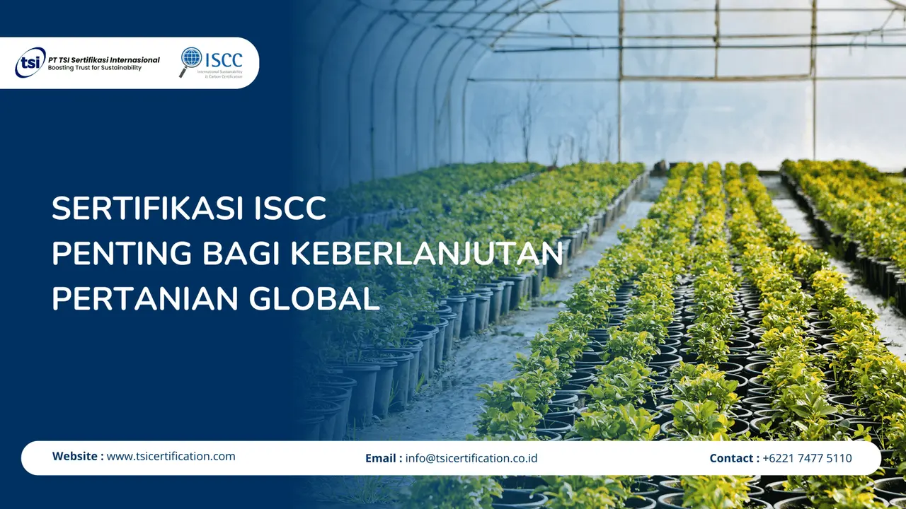 Sertifikasi ISCC Penting bagi Keberlanjutan Pertanian Global