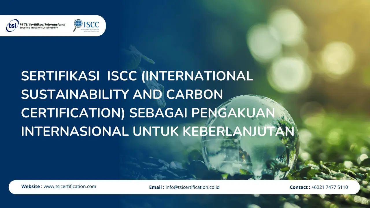 Sertifikasi ISCC (International Sustainability and Carbon Certification) Sebagai Pengakuan Internasional untuk Keberlanjutan
