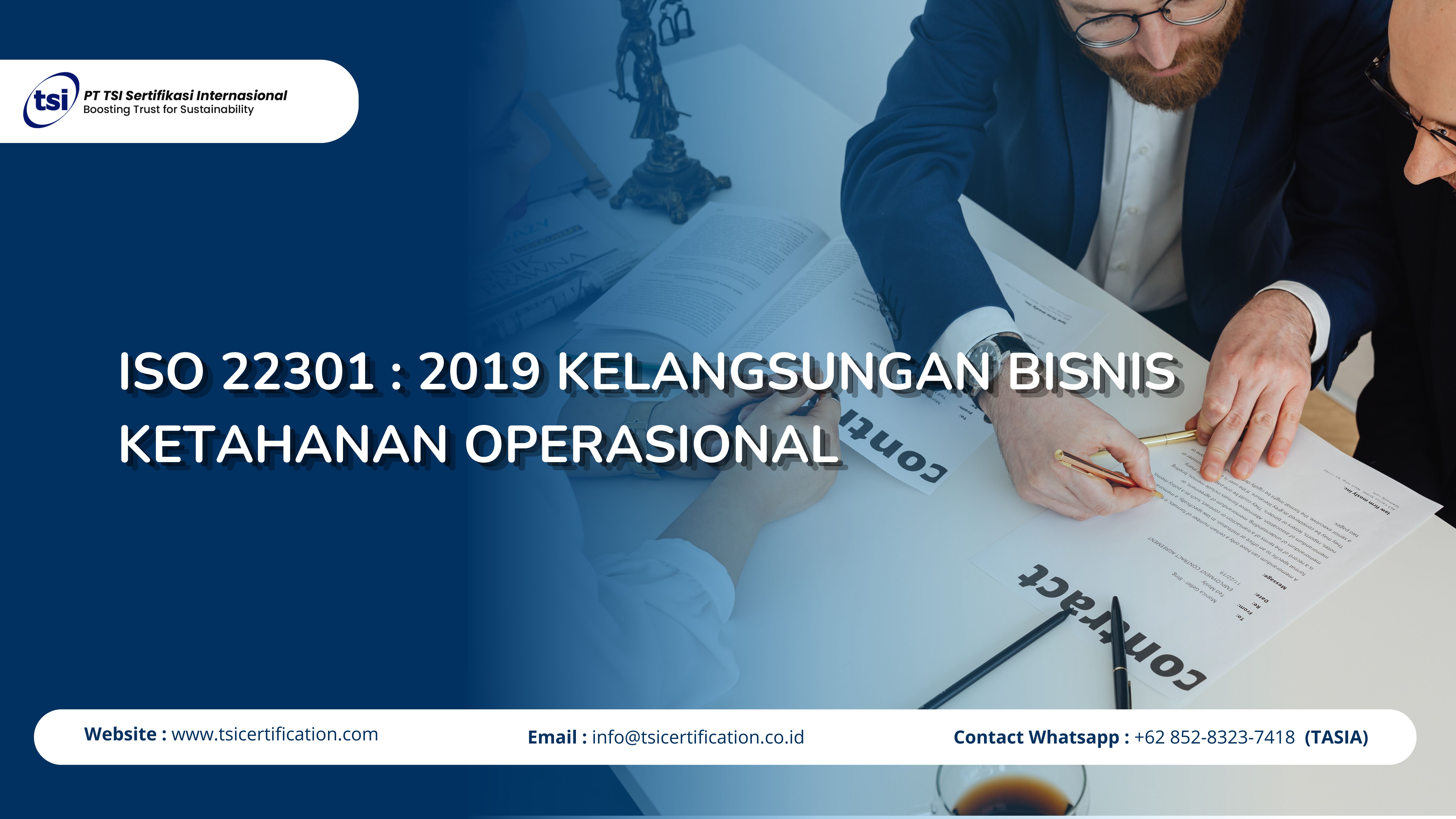 ISO 22301 : 2019 Kelangsungan Bisnis Ketahanan Operasional