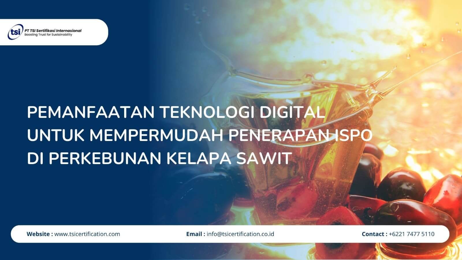 Pemanfaatan Teknologi Digital untuk Mempermudah Penerapan ISPO di Perkebunan Kelapa Sawit